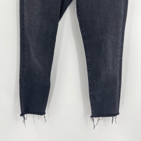 Agolde Sophie Mid Rise Skinny Ankle gray distress black Jeans size 27 - Picture 5 of 12
